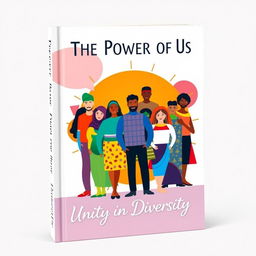 A modern and unique book cover titled 'The Power of Us • Unity in Diversity'