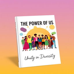 A modern and unique book cover titled 'The Power of Us • Unity in Diversity'