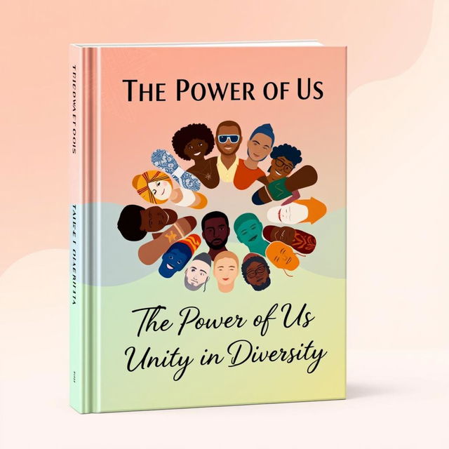 A modern and unique book cover titled 'The Power of Us • Unity in Diversity'