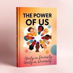 A modern and unique book cover titled 'The Power of Us • Unity in Diversity'