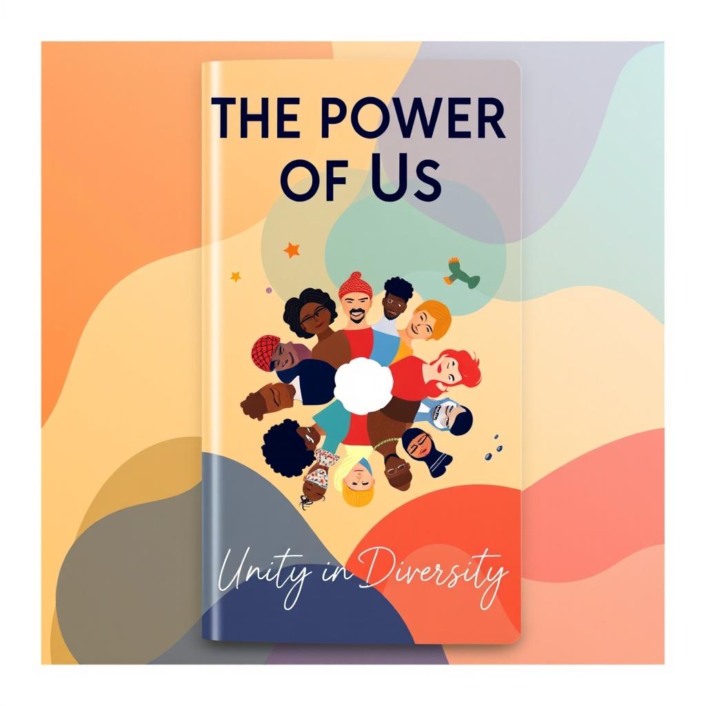 A modern and unique book cover titled 'The Power of Us • Unity in Diversity'