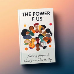 A modern and unique book cover titled 'The Power of Us • Unity in Diversity'