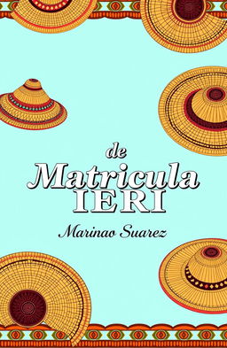 A book cover design featuring the text 'Folio de Matrícula IERI Mariano Suarez'