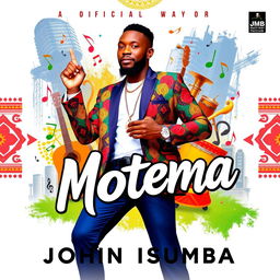 An official album cover for the song 'Motema' by artist John Isumba