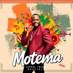 An official album cover for the song 'Motema' by artist John Isumba