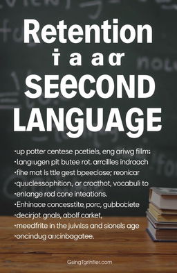 Retention of a second language involves a combination of active practice, immersion, and using the language in daily contexts