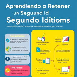 Una guía práctica titulada 'Aprendiendo a Retener un Segundo Idioma', que ofrece estrategias y métodos efectivos para mejorar la retención de un idioma adicional