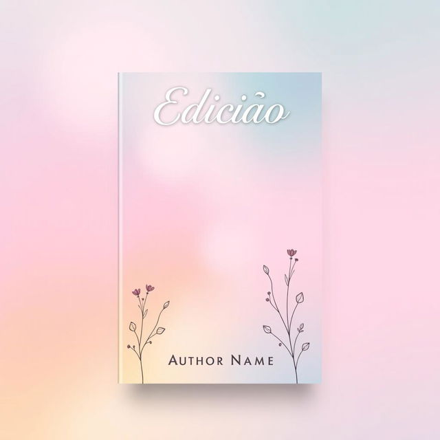 Design a captivating ebook cover featuring the title "Edição" prominently displayed at the top in an elegant font