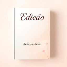 Design a captivating ebook cover featuring the title "Edição" prominently displayed at the top in an elegant font