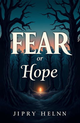 A book cover illustration that encapsulates the themes of fear and hope