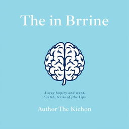 A light blue background featuring a stylized brain at the center