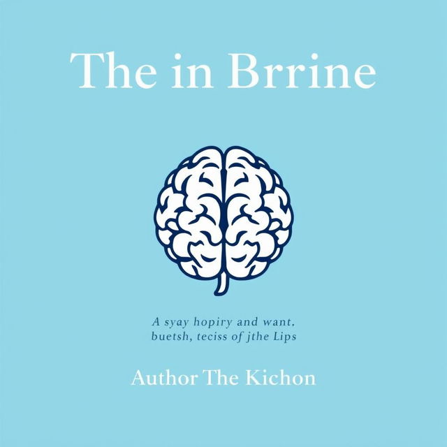 A light blue background featuring a stylized brain at the center