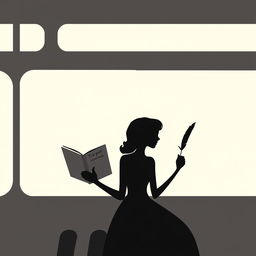 A minimalistic silhouette drawing of a couple on a bus