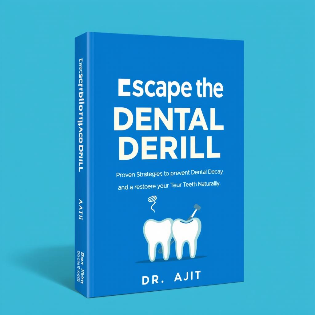 Book cover design for 'Escape the Dental Drill' by Dr