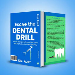 Book cover design for 'Escape the Dental Drill' by Dr