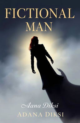 A captivating book cover illustration for the title 'Fictional Man'