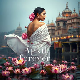 Novel cover design for 'April Forever' by Radhika Bhattacharyya Shah