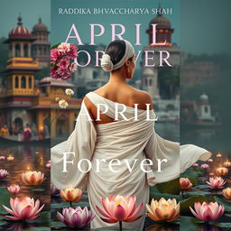 Novel cover design for 'April Forever' by Radhika Bhattacharyya Shah