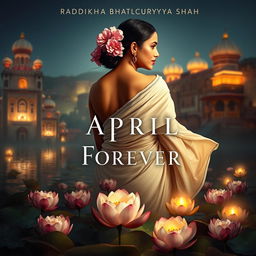 Novel cover design for 'April Forever' by Radhika Bhattacharyya Shah