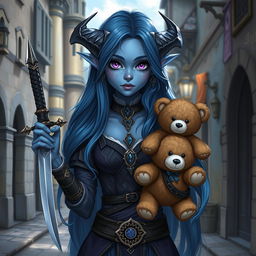 A stunningly beautiful female drow, with a sweet and innocent expression, 20 years old