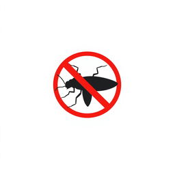 A clear and attention-grabbing pictogram representing anti-pest measures