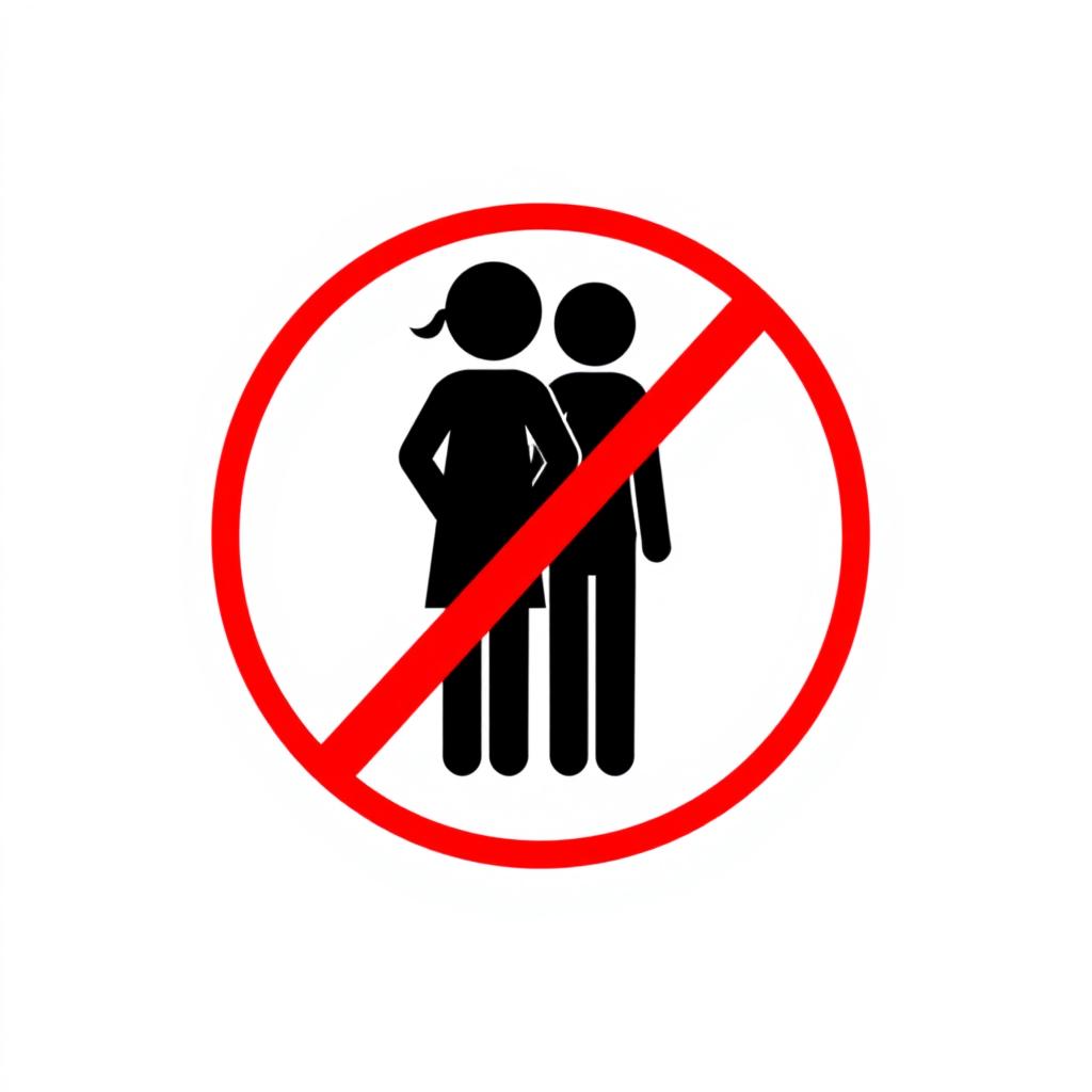 A clear and impactful pictogram representing anti-bullying measures