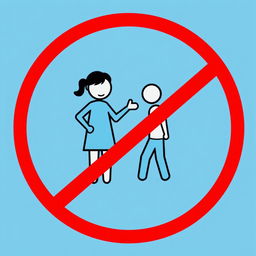 A visually striking pictogram promoting anti-bullying