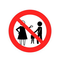 A visually striking pictogram promoting anti-bullying