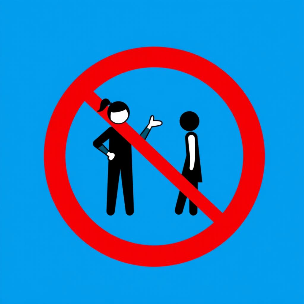 A visually striking pictogram promoting anti-bullying