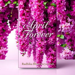 A beautifully designed book cover featuring the title 'April Forever' prominently displayed at the top in elegant, flowing typography