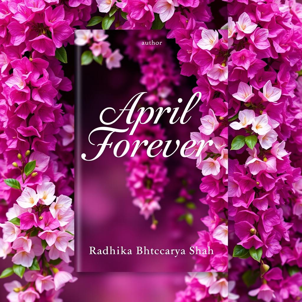 A beautifully designed book cover featuring the title 'April Forever' prominently displayed at the top in elegant, flowing typography