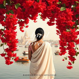 The cover design for a book titled 'April Forever' by Radhika Bhattacharyya Shah