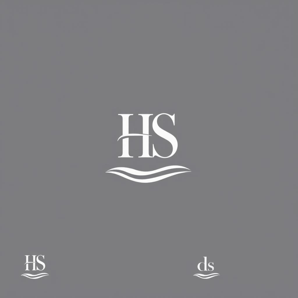 Creative proposals for a minimalist logo design for a company named 'HS' that specializes in manufacturing bed linens for hotels