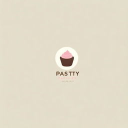 A minimalist and casual logo for a pastry shop named 'Pastry Paradise'. Colors are subtle yet inviting, with clean lines and minimalist, modern typography.