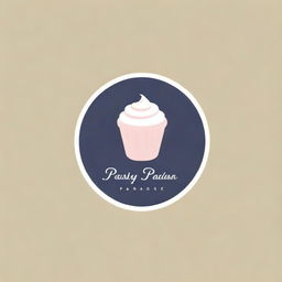 A minimalist and casual logo for a pastry shop named 'Pastry Paradise'. Colors are subtle yet inviting, with clean lines and minimalist, modern typography.
