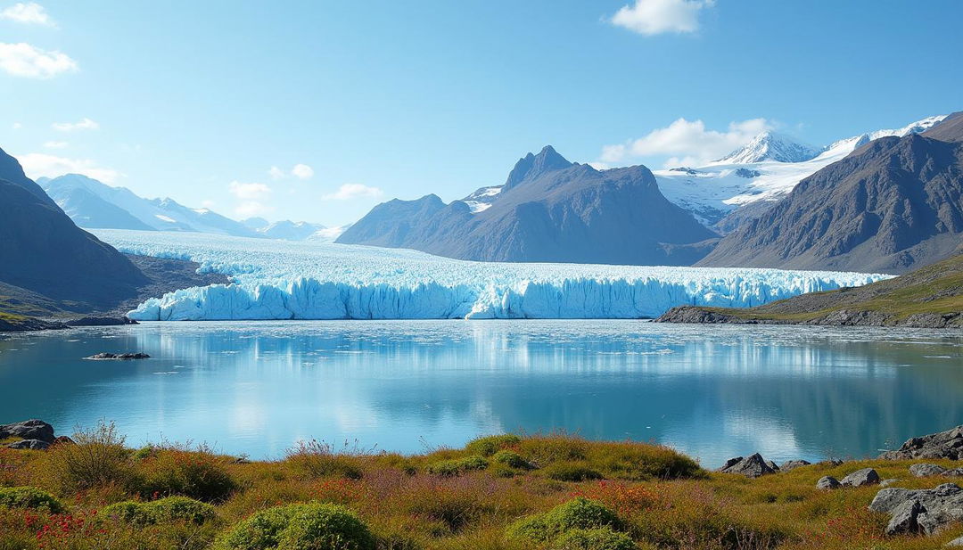 A breathtaking landscape of Greenland, showcasing its stunning natural beauty