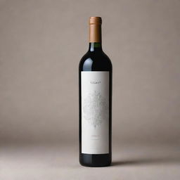 A minimalistic wine bottle design named 'Yarkhushta', incorporating minimalist design principles along with subtle Armenian details or motifs