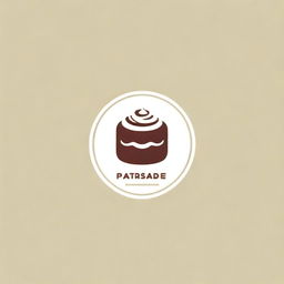 Generate a minimalist-style logo for a bakery named 'Pastry Paradise', with simple lines and neutral colours highlighting pastries.