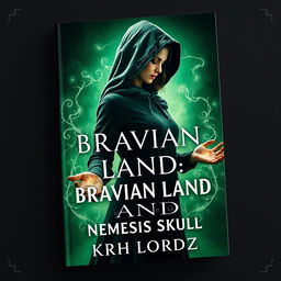 A striking book cover titled 'BRAVIAN LAND: NEMESIS SKULL'