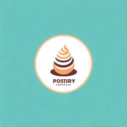 Design a minimalist, casual logo for a pastry company named 'Pastry Paradise'. It should evoke a sense of comfort and pleasure reminiscent of a dessert wonderland.