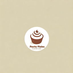 Design a minimalist, casual logo for a pastry company named 'Pastry Paradise'. It should evoke a sense of comfort and pleasure reminiscent of a dessert wonderland.