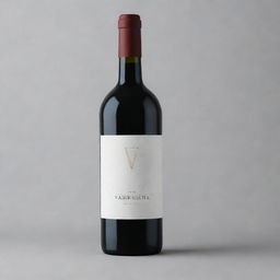 Create a minimalist design for a wine bottle labelled 'YARKHUSHTA', incorporating subtle Armenian details and featuring clean lines and simple shapes.