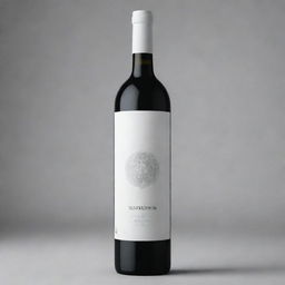 Create a minimalist design for a wine bottle labelled 'YARKHUSHTA', incorporating subtle Armenian details and featuring clean lines and simple shapes.