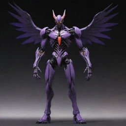 An imposing Angel-like monster inspired by Evangelion but without wings. Instead, it possesses other intimidating features such as menacing, towering height, intricate bio-mechanical designs populating its body, and a haunting, ominous glow.