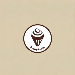 Design a casual and minimalist logo for 'Pastry Paradise'. The logo should be simple, yet playful and suggest a warm, inviting atmosphere emphasizing tasty pastries.