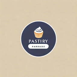 Design a minimalist-style logo for a company named 'Pastry Paradise,' focusing on chic bakery imagery.