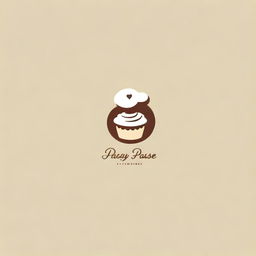 Design a minimalist-style logo for a company named 'Pastry Paradise,' focusing on chic bakery imagery.