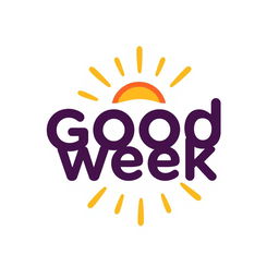 A creative logo design for a company named 'Good Week'