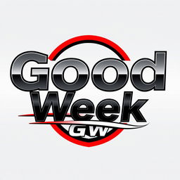 A sleek and dynamic logo design for a company named 'Good Week' that specializes in collectible cars