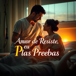 An emotionally charged scene showcasing the powerful love and resilience between María and Javier in a hospital room